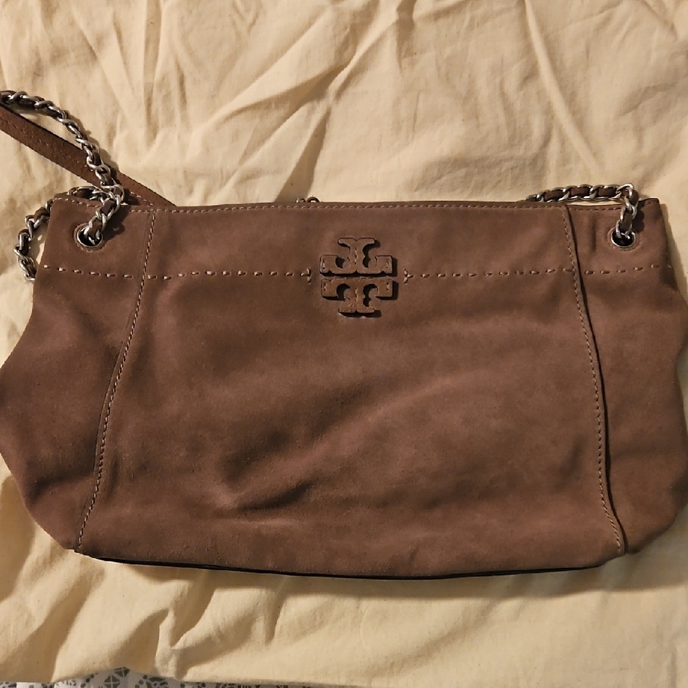 Tory Burch McGraw Chain Slouchy Suede Tote